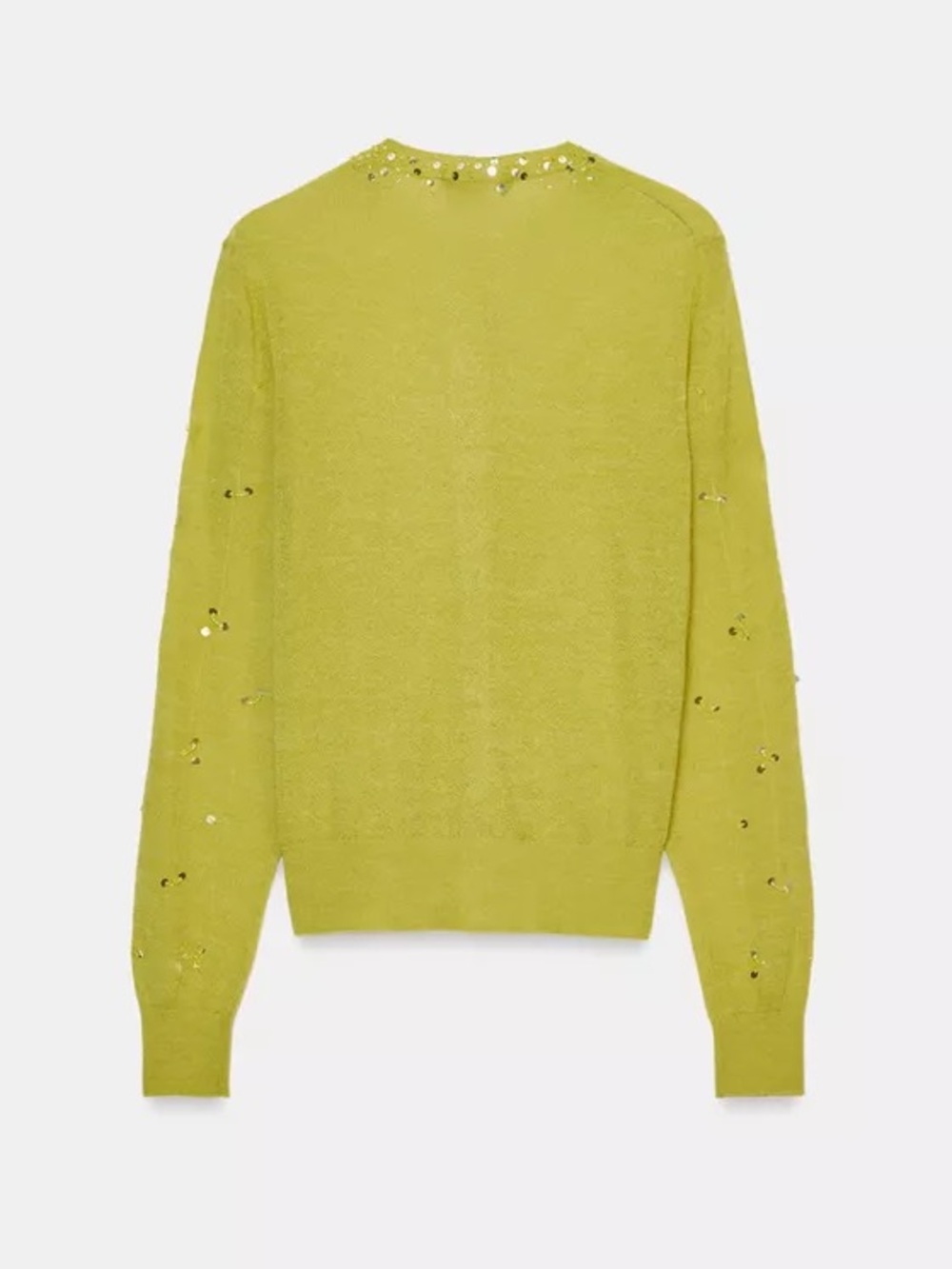 ZARA SEQUIN KNIT CARDIGAN - Picture 9 of 11